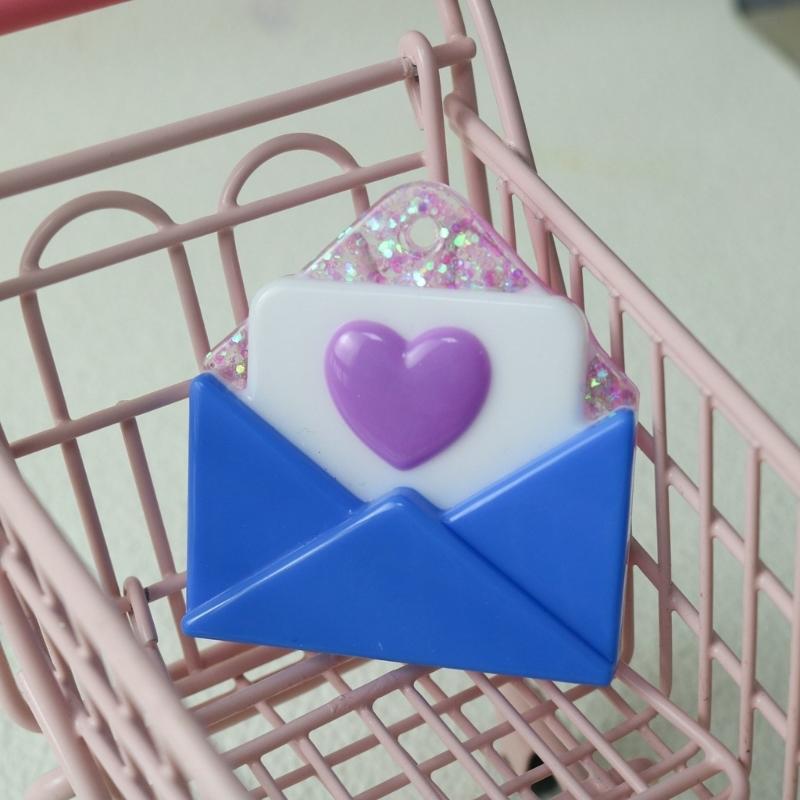 Flexible Pendant Mold Crafts Molds Valentines Day Series Keychain Mould Silicone Material Gift for DIY Hand Making Lover