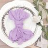 Yousheng Cheesecloth Napkin 20x20 Inches Bohemian Napkin Washable Rustic Gauze Dinner Napkin for Wedding Bridal Shower Dinner Party Decor