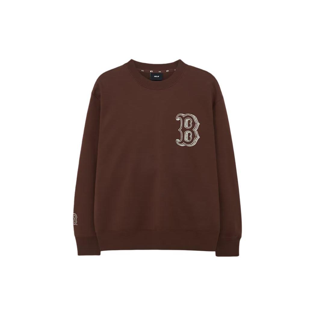 

New MLB Overfit Boston Red Sox Sweatshirts Unisex Brown 3AMTB0434-43BRD M