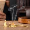 Chinesischer Messing-Reinkupfer-Räucherstäbchenhalter DIY Räucherkegel Retro Antiker Stil für Meditation Wohnzimmer Aromatherapie