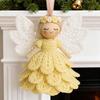 Kit Uncinetto Angelo Decorazione con Istruzioni Decorazione Festiva Kit Uncinetto per Principianti per Donne Adolescenti Bambini Amanti dell'Artigianato Casa