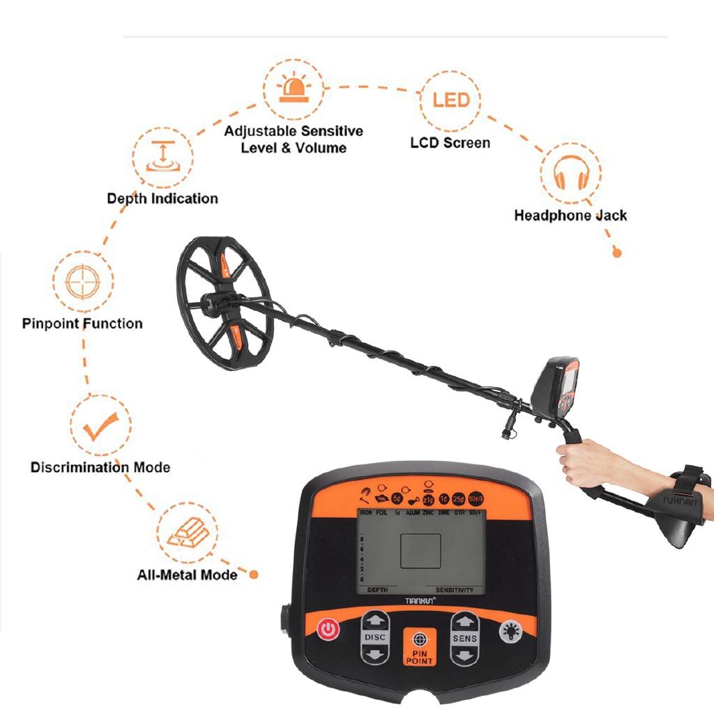 9V Professional Underground Metal Detector Gold Detectors LCD Display Sound Mode Treasure Hunter Tracker Finder