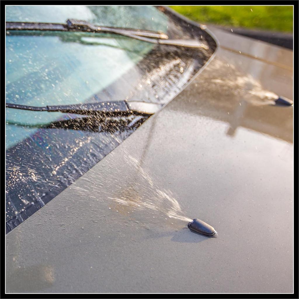 Vordere Windschutzscheiben-Waschdüsen-Wischer-Sprühdüsen Passend für Honda Pilot - 2er-Pack Schwarz Strapazierfähiges Material