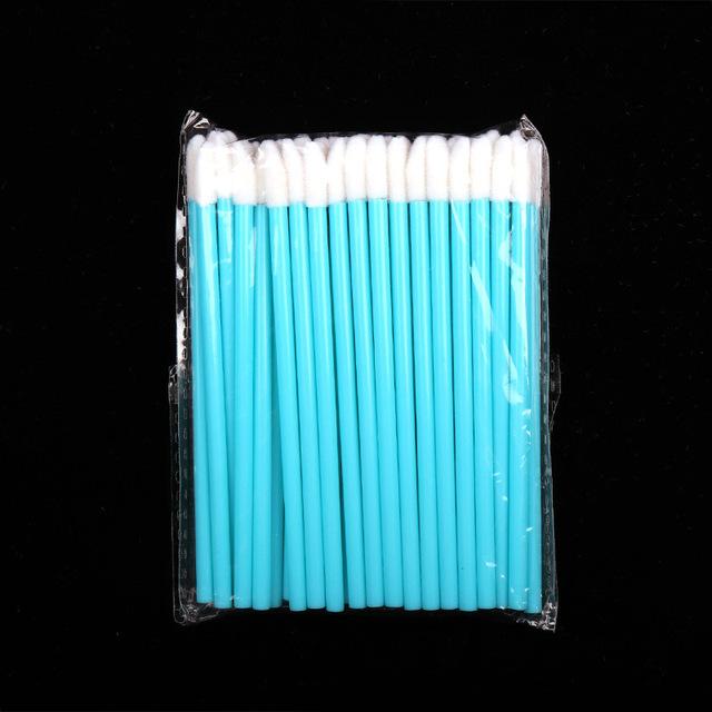 50 Pcs Disposable Hollow Lip Brush Soft Lipstick Mascara Wands Applicators Eyelash Cleaner Cosmetic Brushes Women Make Up Tools