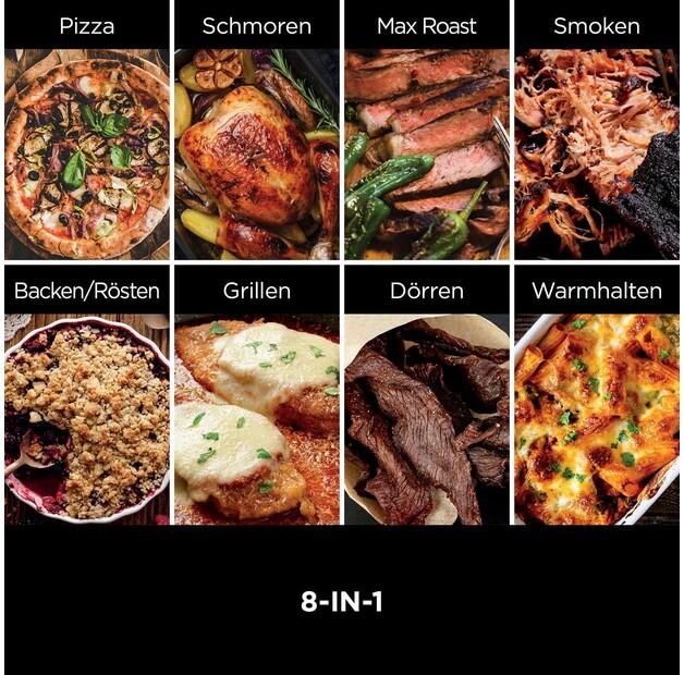 Electric Grill Ninja Woodfire Outdoor Pizzagrill & Smoker (OO101EU)