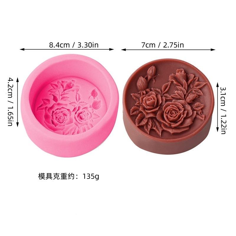 

Сделай сам Круглая силиконовая форма для мыла в виде розы 6 рельефных форм для мыла и свечей с цветочным ароматом, инструменты для выпечки тортов и шоколада, украшение для дома