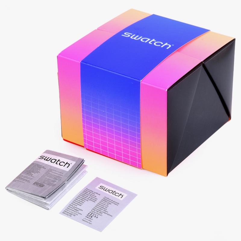 Swatch Sb06n102 Neon Party To The Max Men S Urethane Watch