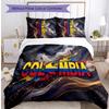Colombia Football Printed Bedding 3 Piece Set Cozy Breathable Bed Cover Set As Housewarming Holiday Gift