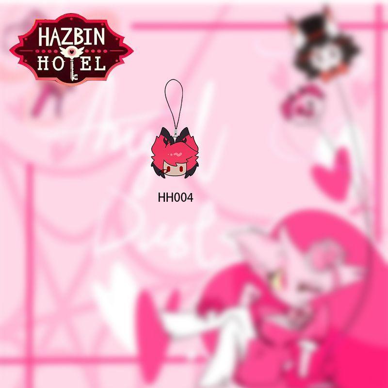 Alastor Doudou Eyes Keychain Vaggie Cell Phone All Staff Set Bag Decoration Adam Accessories Kawaii Lucifer Pendant Gift