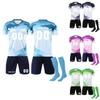 Set Tricou și Șorturi de Fotbal pentru Bărbați cu Șosete Până la Genunchi Respirabil Ușor Sportswear Atletic pentru Antrenament și Meciuri