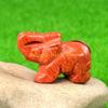 F26C Healings Crystal Elephant Decors Natural Stone Hand Carved Elephant Sculpture Statue Figurines Gemstones Ornament Gift