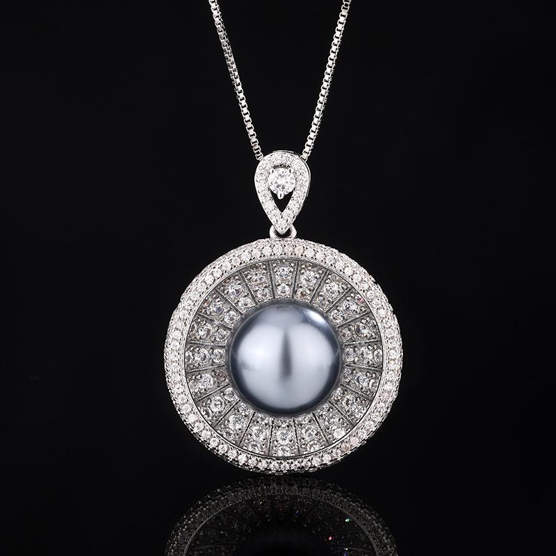 Jewelry Copper Bottom Pearl Plated Vintage Round Set Female 14Mm