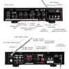 2 Channel Digital Amplifier USB/SD AUX Input 500W HIFI bluetooth Power Amplifier Audio Karaoke Car Home Theater 220V
