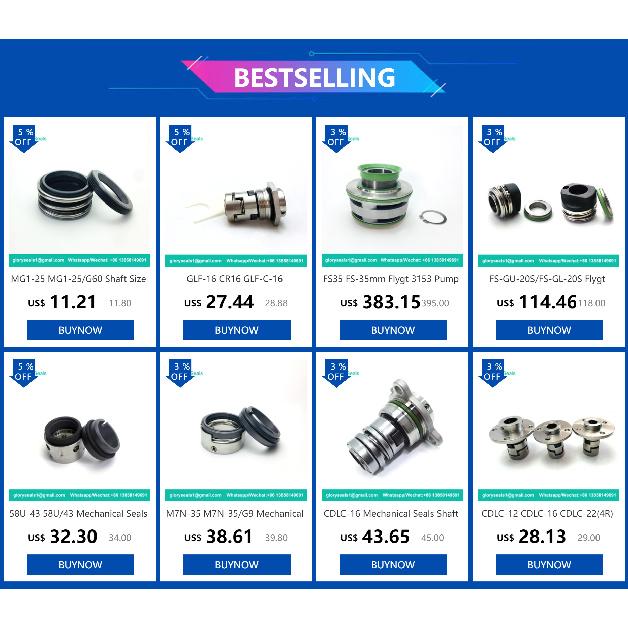 MG1-20 MB1-20mm 109-20 Mechanische Afdichtingen MG1 Asmaat 20mm Met G60 Zitting Voor Waterpompen