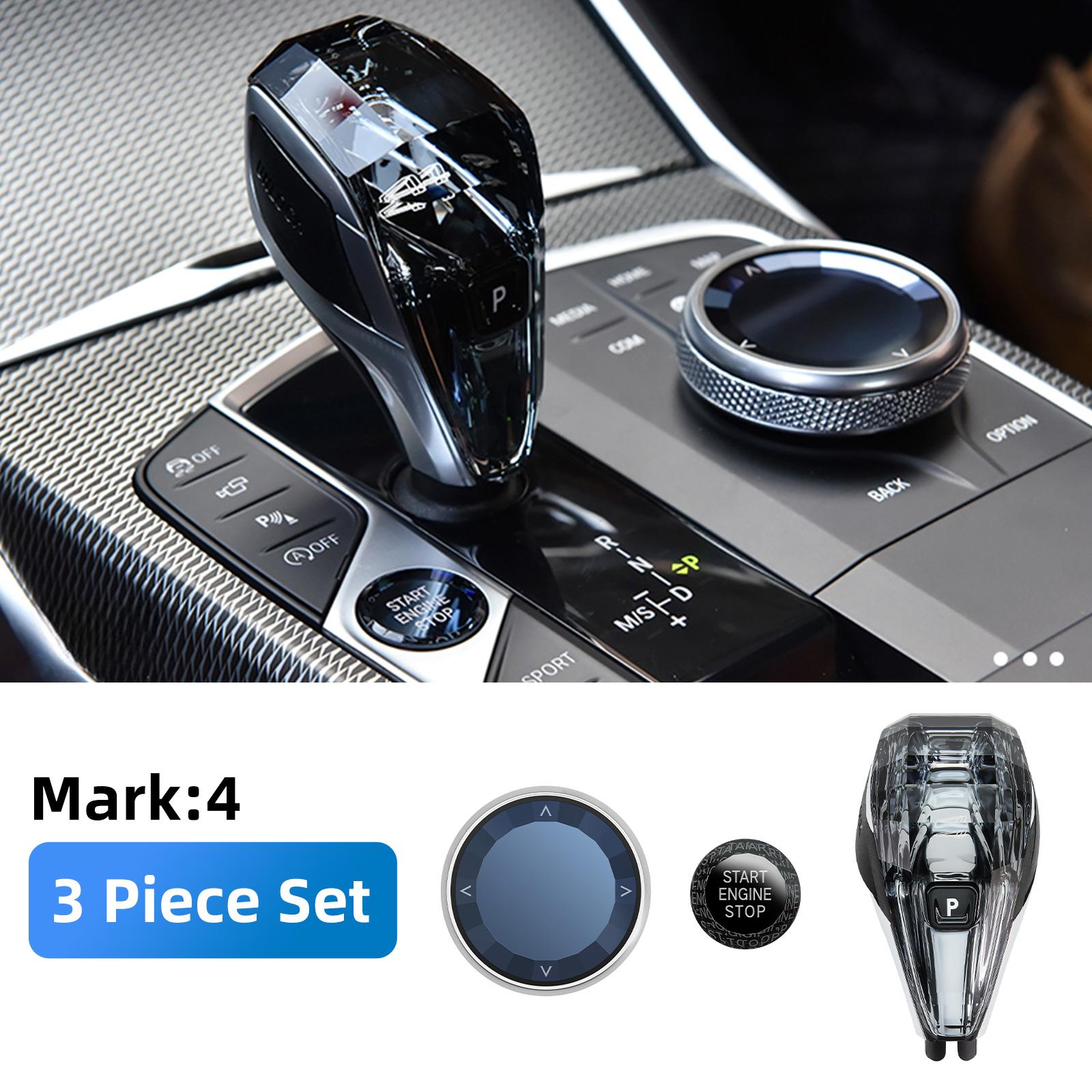 

Комплект из 3/4 предметов Автоматический кристальный рычаг переключения передач для BMW G20 G21 iX3 G08 X3 G01 X6 G06 X7 G07 X5 G05 Ручка переключения передач автомобиля Короткая