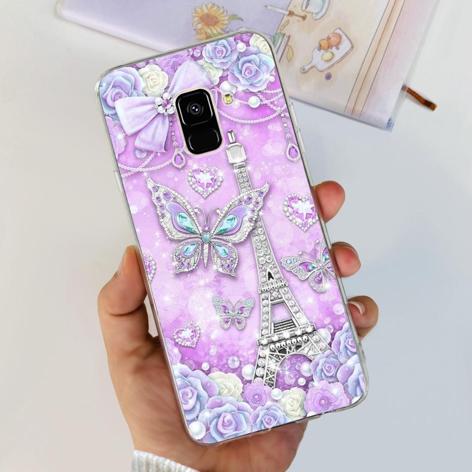 For Samsung Galaxy A8 Plus 2018 Case SM-A730F Luxury Painted Cover Soft Silicone Phone Case For Samsung A8 2018 A530F A8+ Fundas