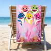 Ultra-Soft Beach Towel with Shark Theme,Ideal for Pool - Camping, Diving - Perfect Travel Essential, Vibrant Beach Towel.