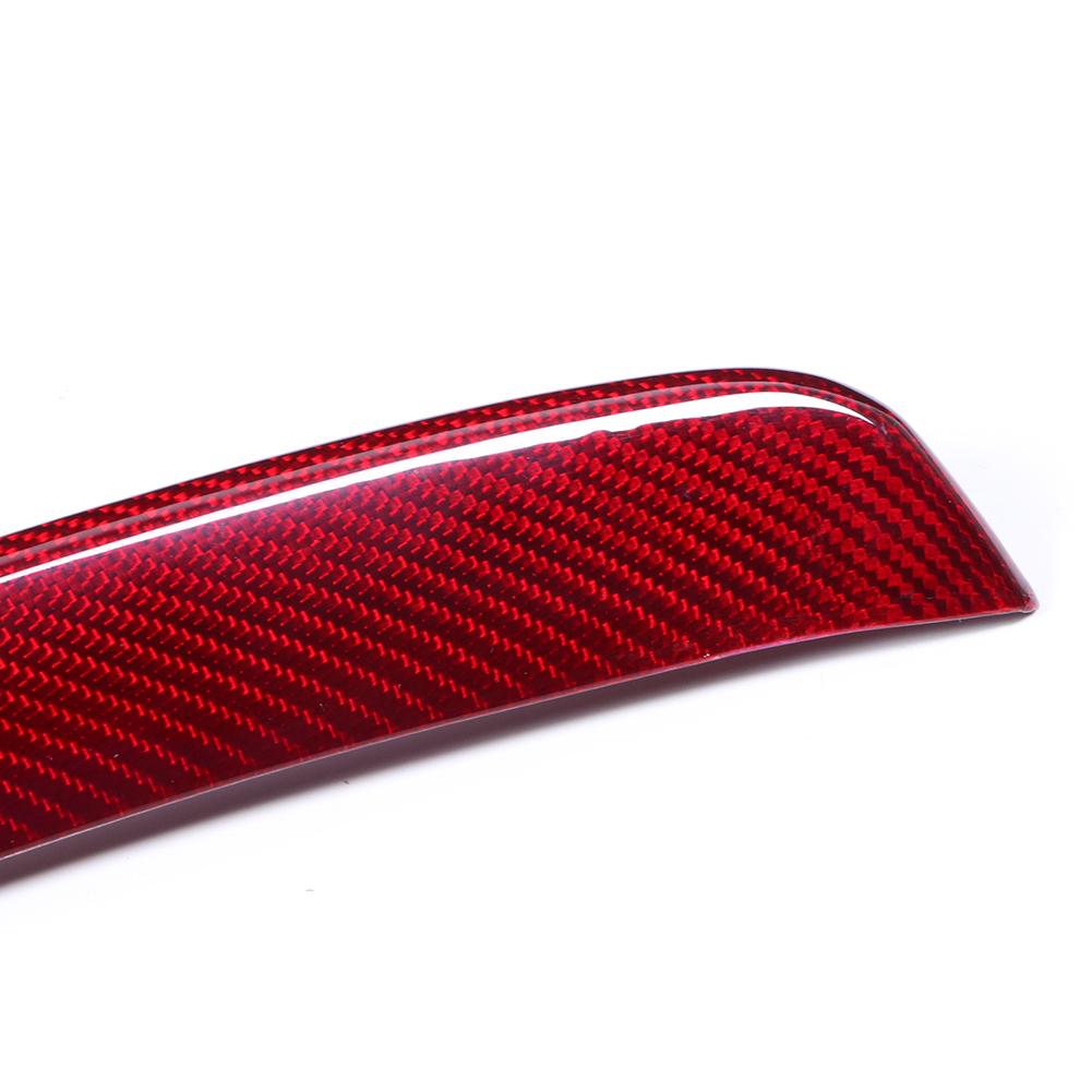 Carbon Fiber Front Grill Cover V Shaped Grille Trim Fit for Alfa Romeo Giulia 20172020 Red