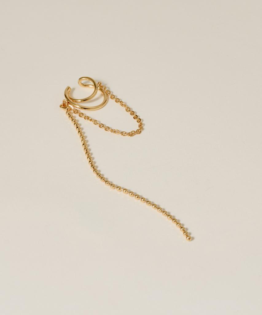 Novice Tokyo Long Chain Ear Cuff / Gold