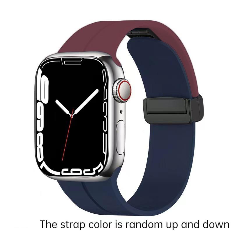 Magnetic Strap For Apple watch ultra band 49mm 45 mm Silicone Bracelet iWatch Series 7 8 se 6 5 3 44mm 45mm 40mm 41mm 42mm 38mm