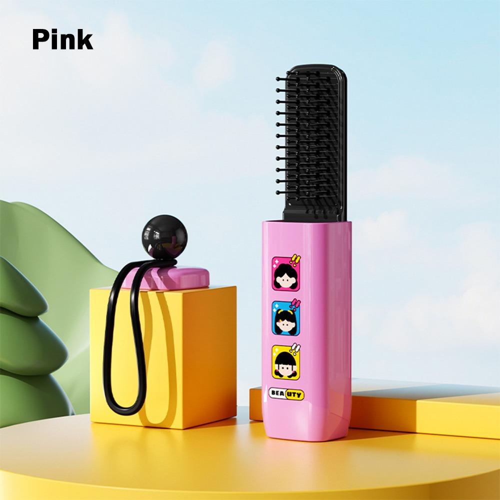 

New Portable Dopamine Comb Dopamine with Mirror Massage Comb with Lanyard Airbag Combs Outdoor Use рожевий