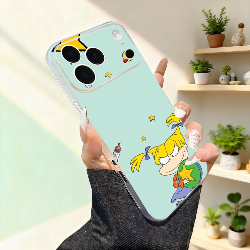 R-Rugrat Chuckie A-AngelicaS For iPhone 11,12,13,14,15,16,17,Pro,Max,Plus,Mini,SE4,E Phone Case Magnetic For Magsafe Wireless