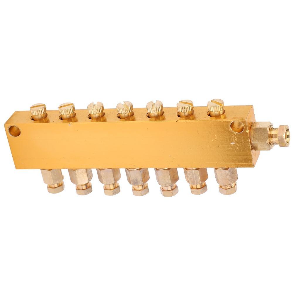 

Precision Adjustable Lubrication System Adjustable Brass Lube Piston CNC Machining Center 1 in 7 Out