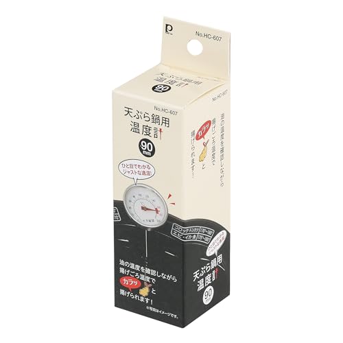 PEARL METAL 90mm Analog Tempura Pot Thermometer HC-607