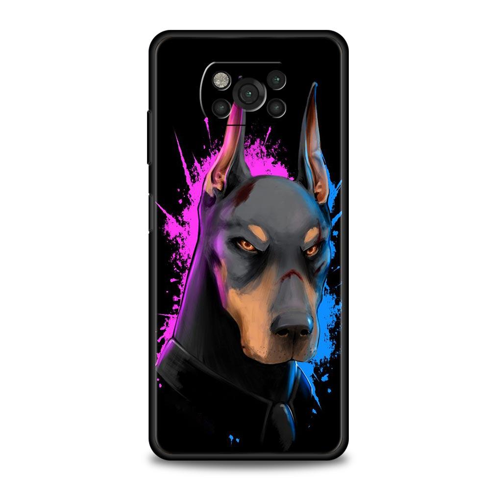 Doberman Dog Phone Case Cover  for Xiaomi Poco F7 Ultra F6 F5 F4 F3 X6 X5 X4 X3 NFC C51 C55 M4 GT 5G Soft TPU Shell Fundas Capas
