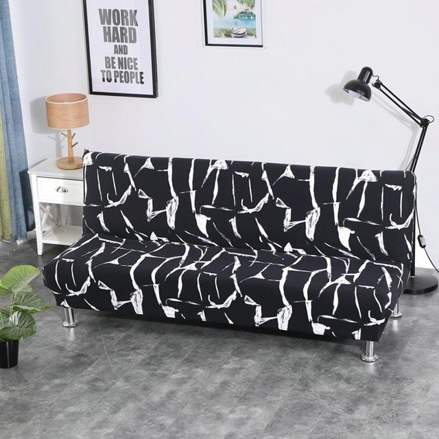 Sofa Bett Abdeckung Elastische Armless Sofa Abdeckung Stretch Sofa Bett Abdeckungen Funda Elastische Para Sofa Cama