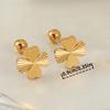A Pair of Lucky Clover Earrings, Lightweight and Durable Design, Versatile Earrings for Daily Wear, Symbolizing Exquisite Earrings and Luck.