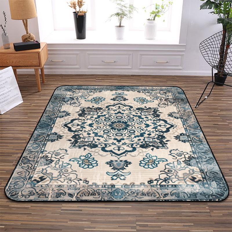 Vintage Persian Carpets Soft Large Rug for Living Room National Home Floor Mat Ancient Homestay Decor