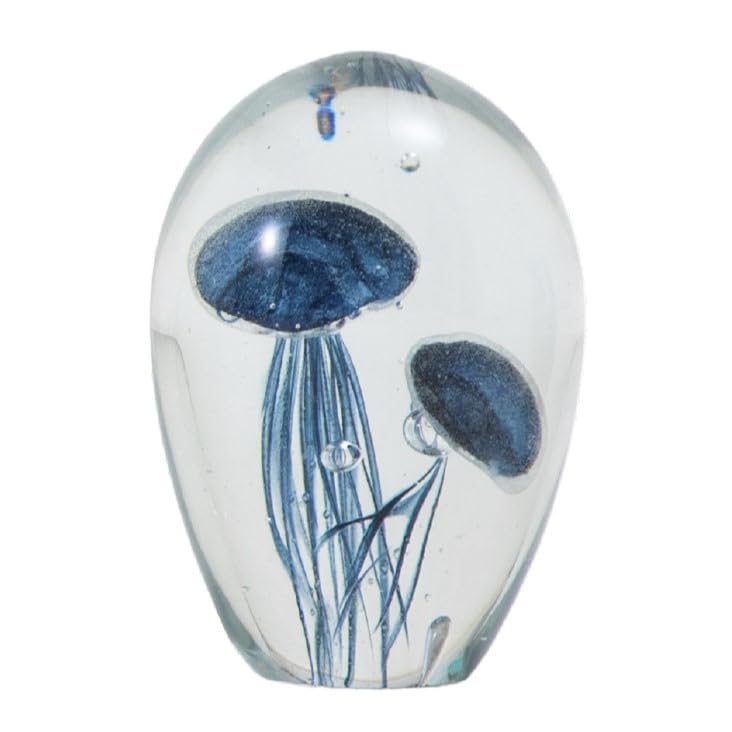 

Fujiei (FUJIEI) Glass Jellyfish Ornament, Blue, Large, GO-006, Glass Ornament, Ornament, Paperweight