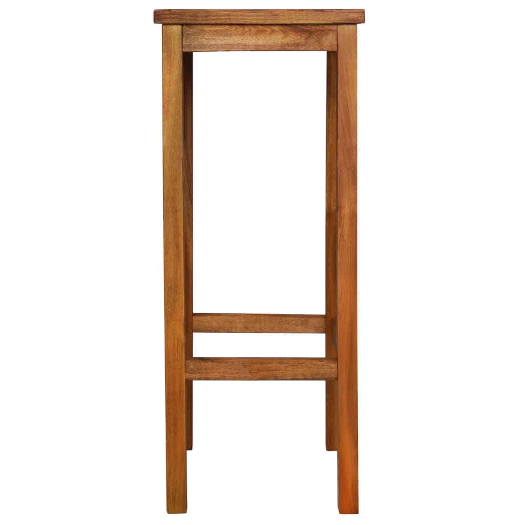 Bar Stool Set 2 pcs Solid Acacia Wood