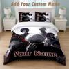 Bedding Set 1 Duvet Cover 2 Pillowcases Tokyo Ghoul Print Soft Bed Linen Bedroom Decor