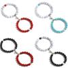 Colar para Mulheres Simples Colar Joias Quente Amor Homens e Mulheres Colar de Amor Magnético Preto e Branco Conjunto de Colares para Casal Colar Elegante