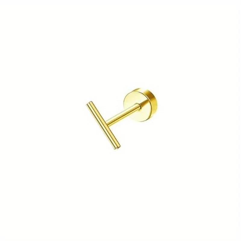 Bobisty 1Piece Earrings for Women Men Stainless Steel Tiny Cartilage Star Moon Heart Elegant Cartilage Piercing Jewelry