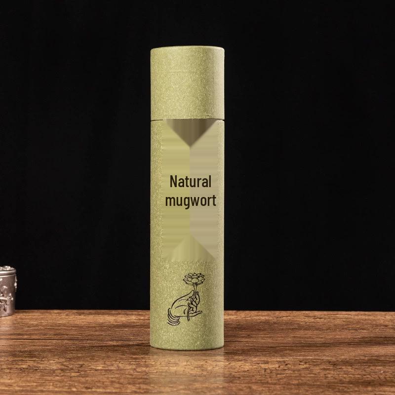Natural Mugwort & Agarwood Incense Sticks - Indoor Aromatherapy, Summer Odor Removal, Auspicious Cloud Design, Buddhist Incense & Burner Set.