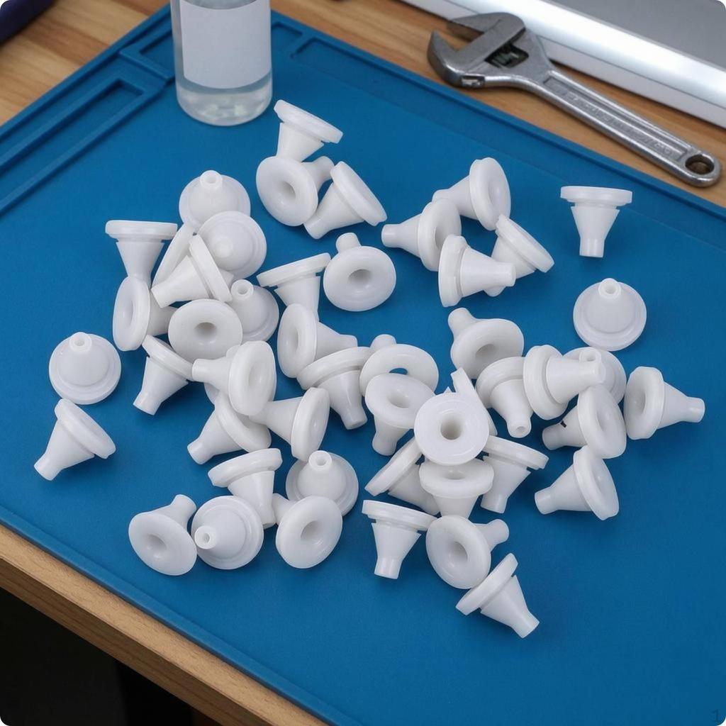 50 Pieces Silicone Shower Nozzles Snapin Fixture Inserts Conical