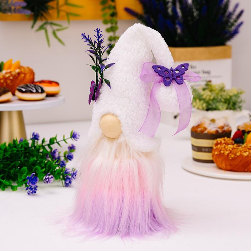 Butterfly Elegant Lavender Plush Doll For Mothers Day Unique Decorative Accent Piece