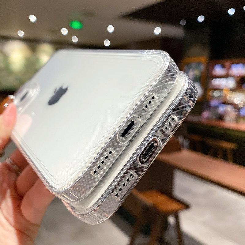 Protective Case Suitable for Apple 15PRO Angel Eye Transparent 11 Serum Hole X Fully Inclusive IPhone 13 Mobile Case 16