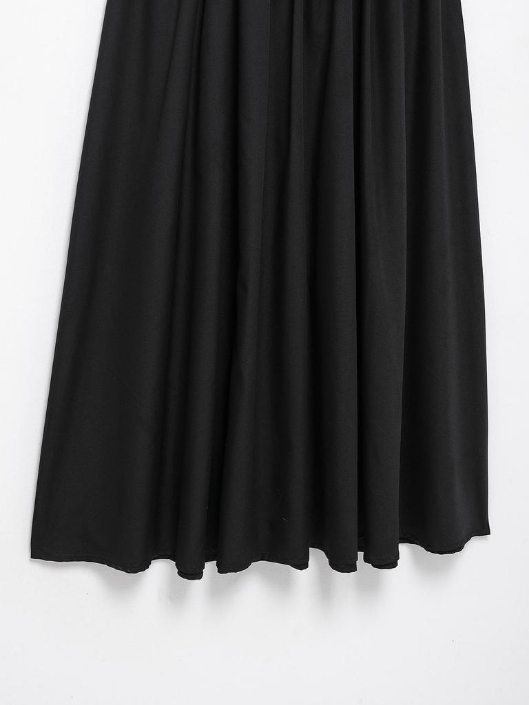 2025 Spring Women's European & American Style Slimming Sleeveless Solid Color Crossover Vest Dress