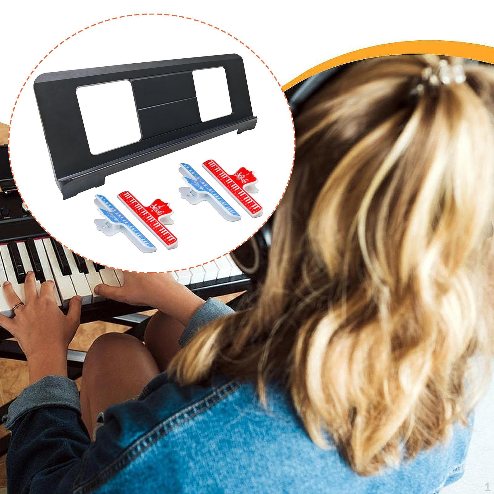 

Accessories for Electronic Pianos And Piano Keyboards Stage Performances Red Blue Clips