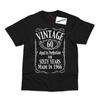 Vintage 60th Birthday JD Inspired Printed Cotton T-Shirt