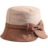 2022 herbst und Winter Mutter Kopfbedeckung Hohe Qualität Wolle Flache Top Frau Eimer Hut Dame Mode Filz Fedora Hüte