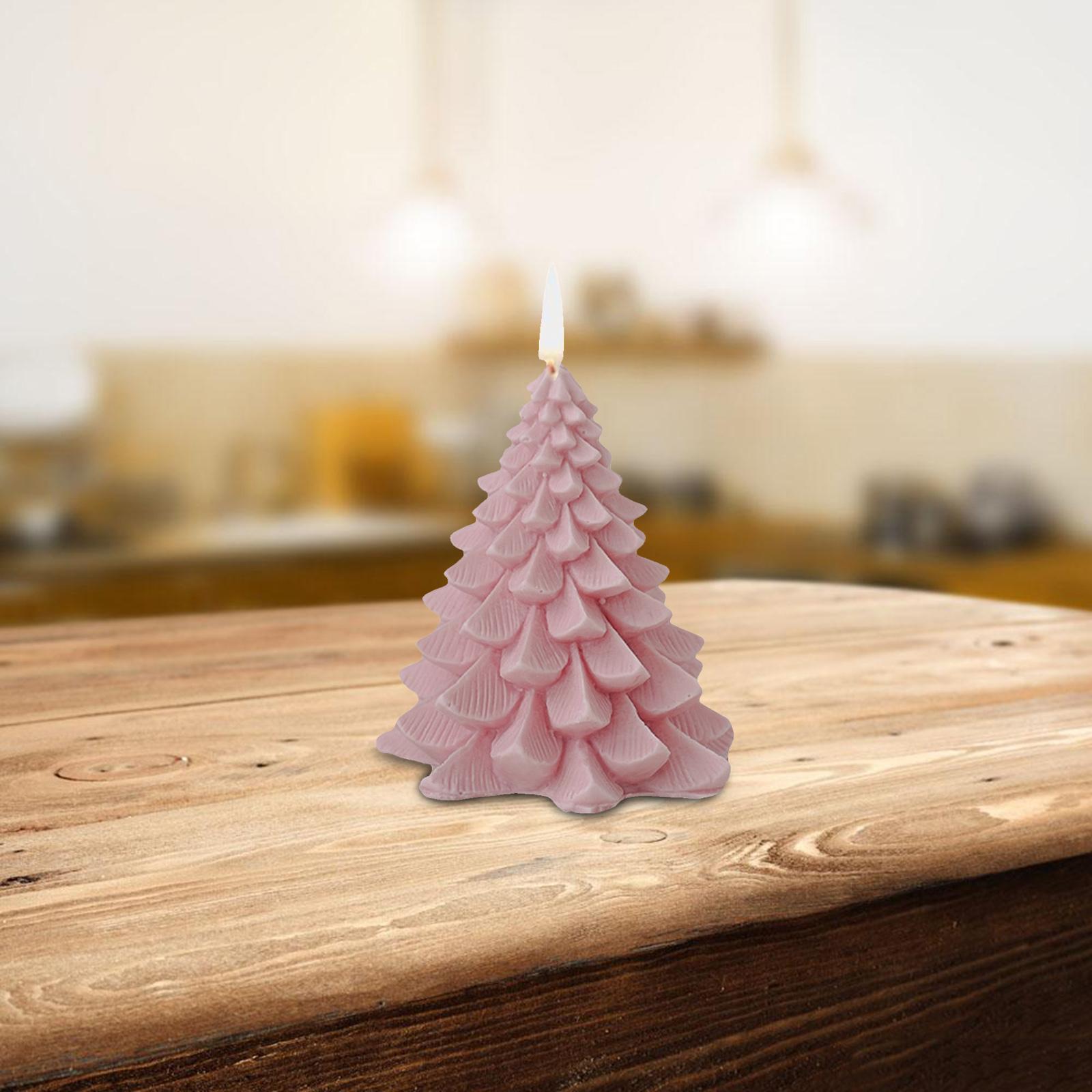 

3D Christmas Tree Shape Candle Relaxing Scented Statue Candle Fragrance Candle Home Bedroom Decor Wedding Photo Props Gift 1 Pc