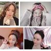 Winter Warm Knitted Knot Cross Headband For Women Girls Autumn Elastic Hair Holder Hair Band Solid Headwear Hair Accessories