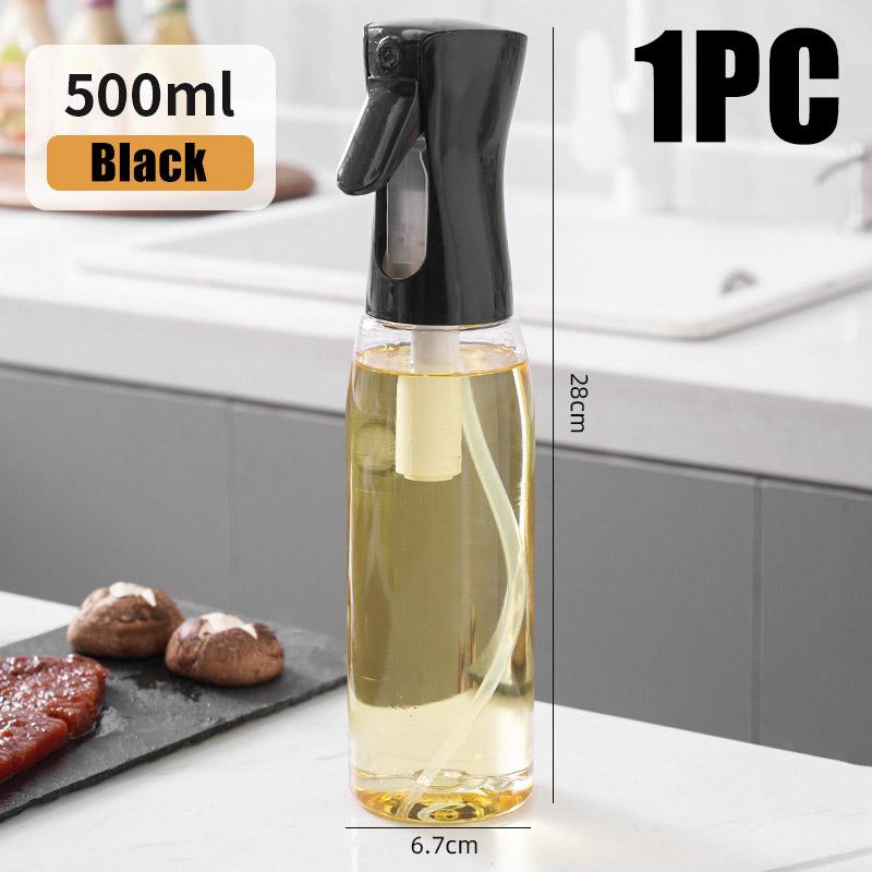200/500ml Oil Spray Bottle Home Kitchen Cooking Oil Dispenser Fitness Fat Loss Camping BBQ Baking Vinegar Soy Sauce Sprayer