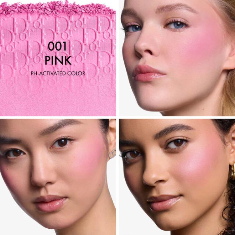 Dior Blush em Pó Rosy Glow Backstage com Cor Ativada por pH