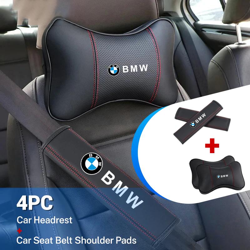 Car Seat Neck Pillow Headrest Rest Cushion Seat Belt Shoulder Pads Hat For BMW X1 X2 X3 X4 X5 X6 X7 GT E53 E70 E71 F25 E84 M cycr35